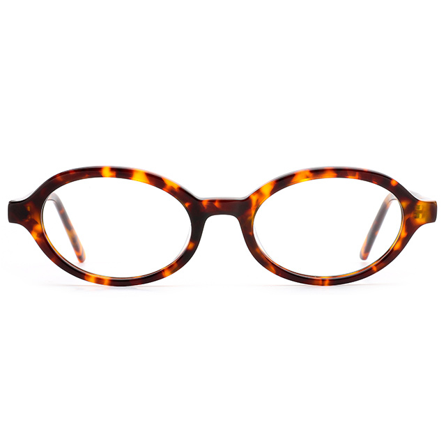 2171 Small Oval Shaped Retro Style Acetate Optical Frames