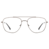 507 Double Nose Bridges Aviator Style Men Metal Optical Frames