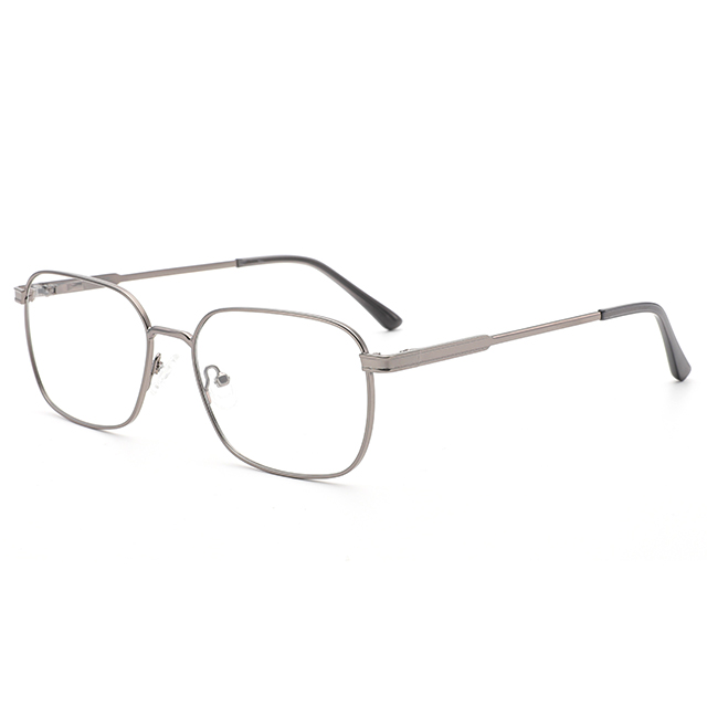 517 Rectangular Shape Lightweight Men Metal Optical Frames