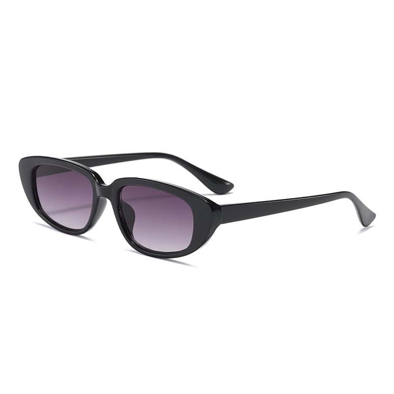Модні поляризаційні жіночі сонцезахисні окуляри вузької овальної форми № 81478 із перероблених ПК