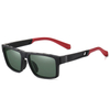 7521 Openwork Design Temples Rubber Tips Lightweight TR Material Sporty Style Sunglasses