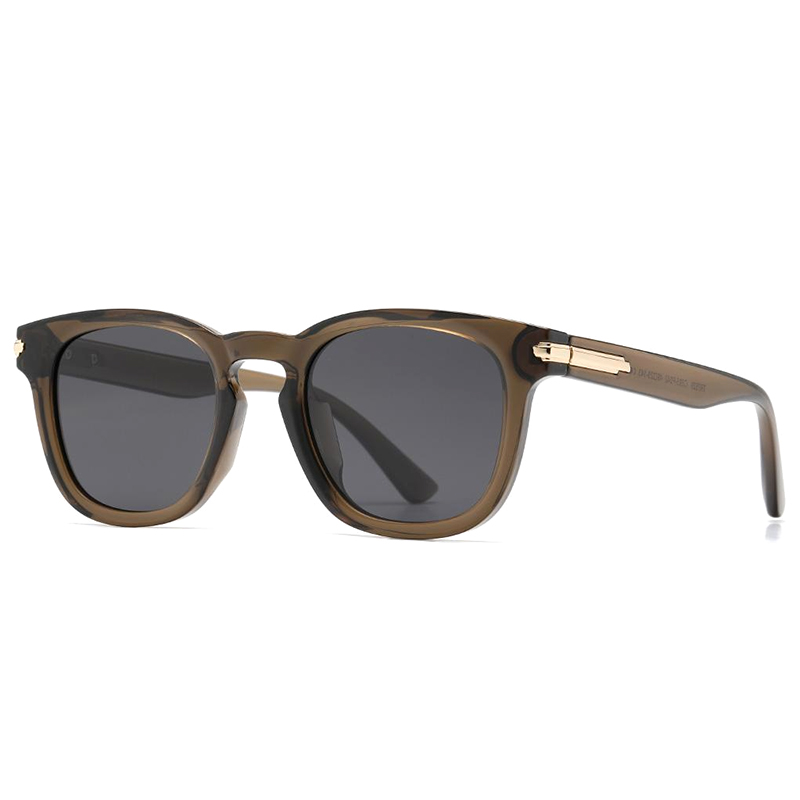 7529 Roundish Frame with Keyhole Nose Bridge Full UVA UVB Protective Sunglasses