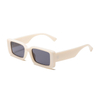 3493 übergroßer rechteckiger vorderer Frontrahmen verfügt über breite Tempel Unisex Sonnenbrille