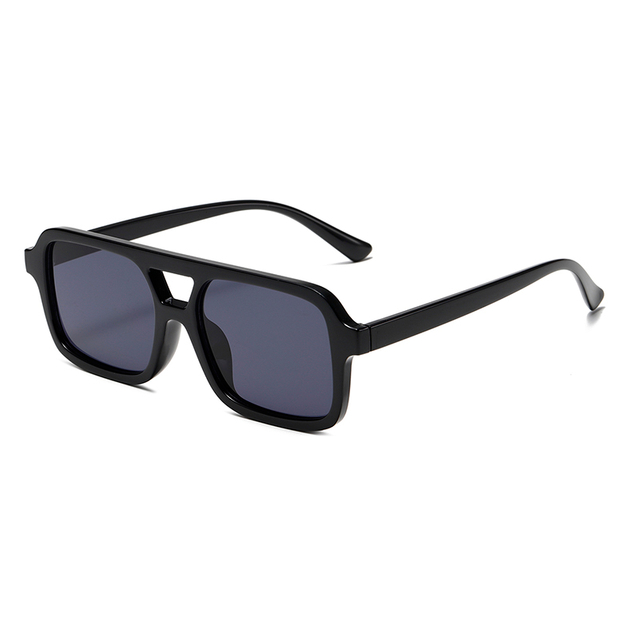3485 Zagrzezany kwadratowy płaski górna górna ramka pilotowa podwójna most stylowe okulary przeciwsłoneczne Unisex