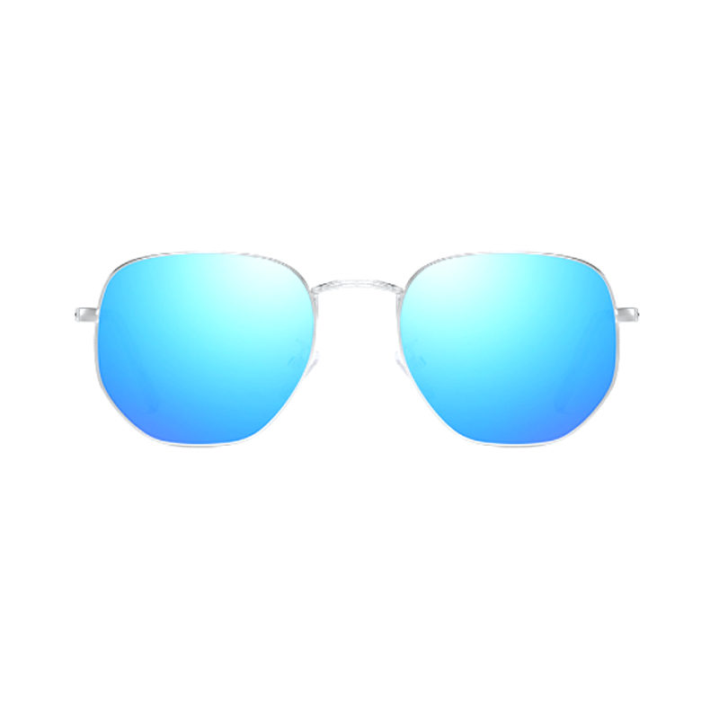 Round Polarized Metal Sunglasses 81694