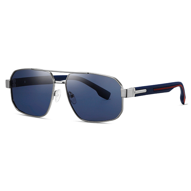 15107 Thin Metalic Front Frame Pilot Type Men Sunglasses