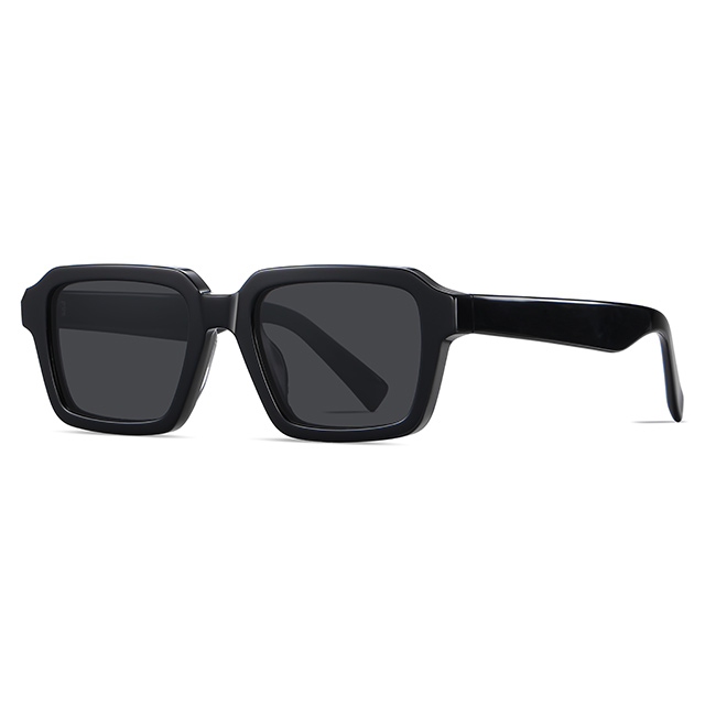 32105 Rectangular Shaped Handmade Acetate Sunglasses