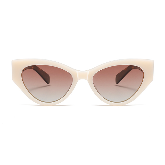 32122 zarte Katzenaugenform Frauen Acetat Sonnenbrille