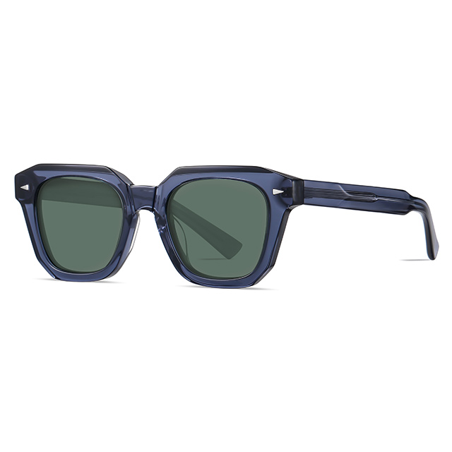32109 Geometriese Wayfarer -asetaat -sonbrille