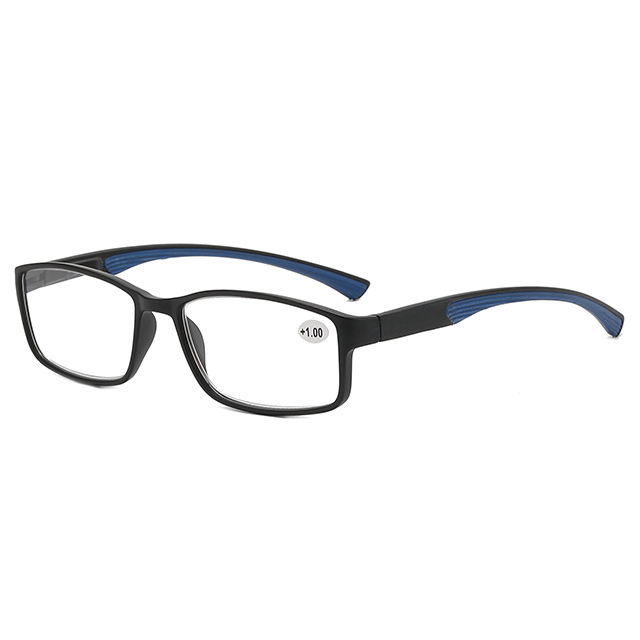 3019 Rectangular Full Frame Sporty Style Unisex Reading Glasses