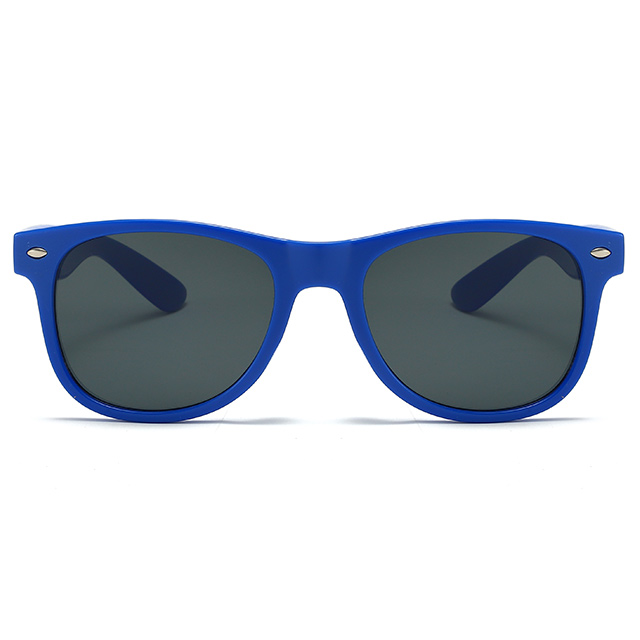 88163-3 Shiny Blue Color Small MOQ Sales Promotional Sunglasses