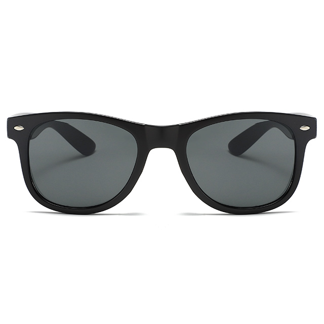 88163-1 Shiny Black Low Priced UV400 Protection Promotional Sunglasses