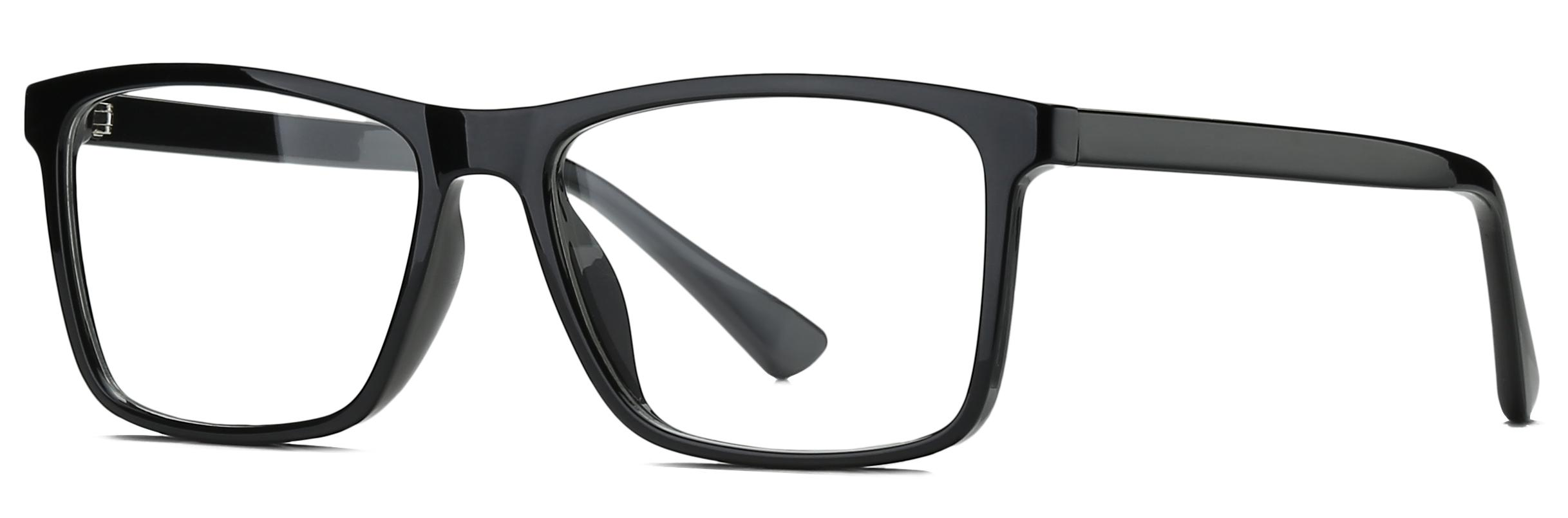 Voorraad rechthoekig computerscherm TR90+CP anti-blauw licht unisex optische frames #2031