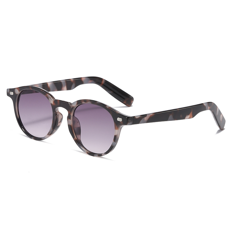 Ochelari de soare unisex polarizați PC reciclați de formă rotundă clasică #81235