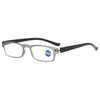 3031 Lightweight Metal Construction Rectangle Front Frame Plastic Temples Reading Glasses