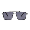 2282 Gental Square Form Metal -Rahmen mit bedeckter Seite Doppelbrücke Einzigartige Unisex -Sonnenbrille