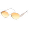 2281 Populär verkaufen kleine ovale Rahmen Ultradünne Metallblech Tempel Unisex Sonnenbrille