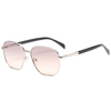2280 Geometrischer Vollmetallrahmen verlängerte PC -Tipps Dailylife Style Unisex Sonnenbrille