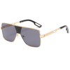 2226 Originalhersteller übergroßer Fliegerstil Metal Men Sonnenbrille
