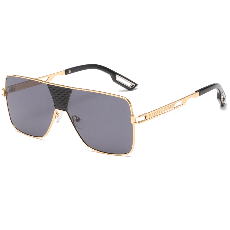 2226 Originalhersteller übergroßer Fliegerstil Metal Men Sonnenbrille