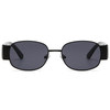 2285 Runder Metall -Frontrahmen verfügt über breite Kunststoff -Tempel klassische Unisex -Sonnenbrille