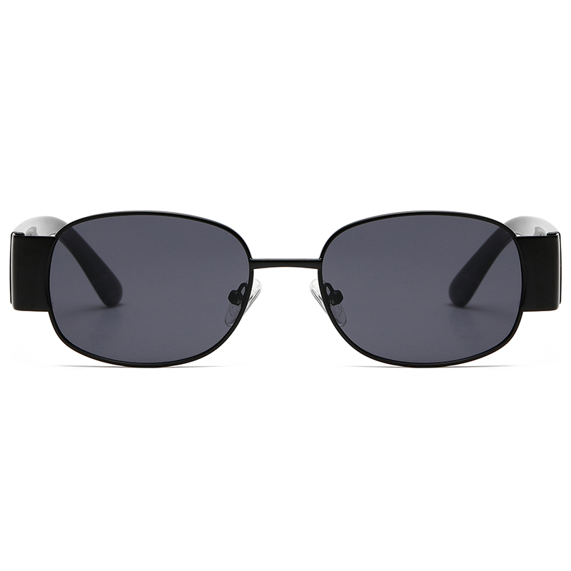 2285 Runder Metall -Frontrahmen verfügt über breite Kunststoff -Tempel klassische Unisex -Sonnenbrille