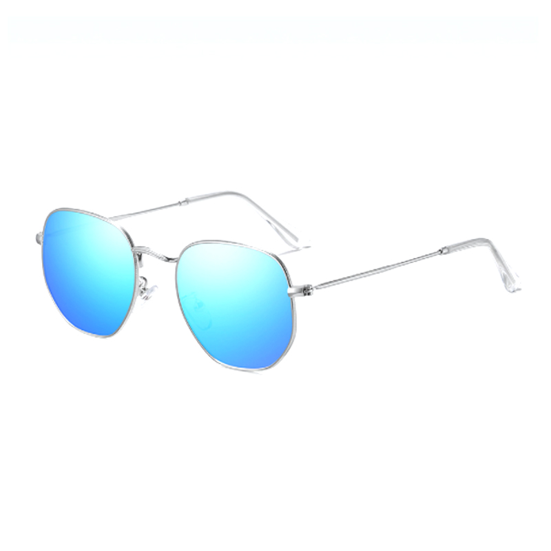 Firkantede unisex metal polariserede solbriller #81694