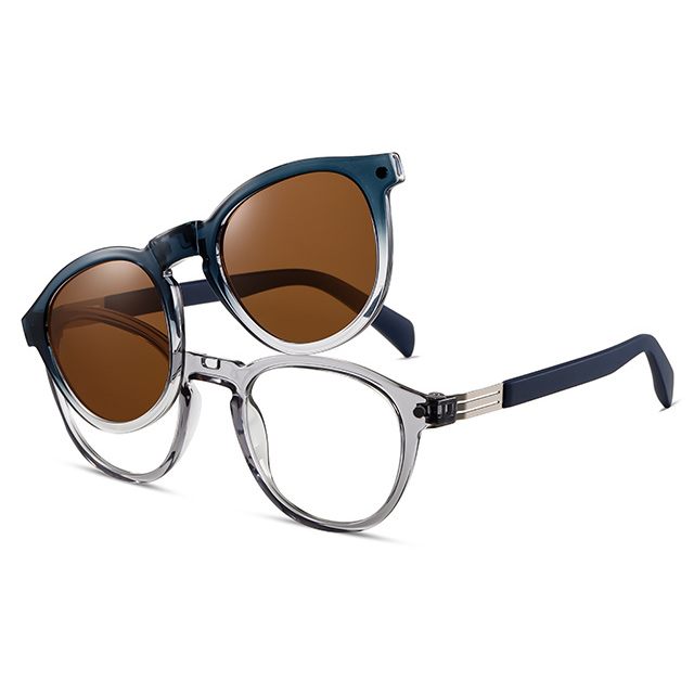 နေကာမျက်မှန်အပေါ် 33103 factr ပတ်ပတ်လည်ဘောင် TAC polarized ကလစ်