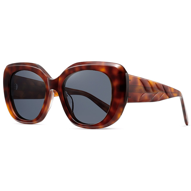 32121 elegante Schmetterlingsform Frauen Acetat Sonnenbrille