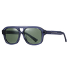 32102 occhiali da sole acetato unisex a doppio ponte.