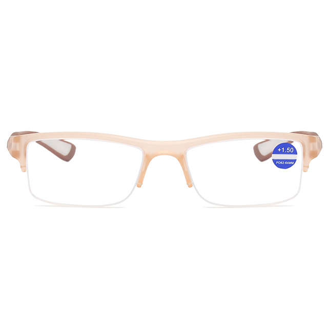3087 Wholesale Semi Rimless Frame Sporty Reading Glasses