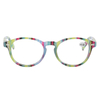 3114 Classic Round Shaped Beautiful Colorful Stripes Reading Glasses