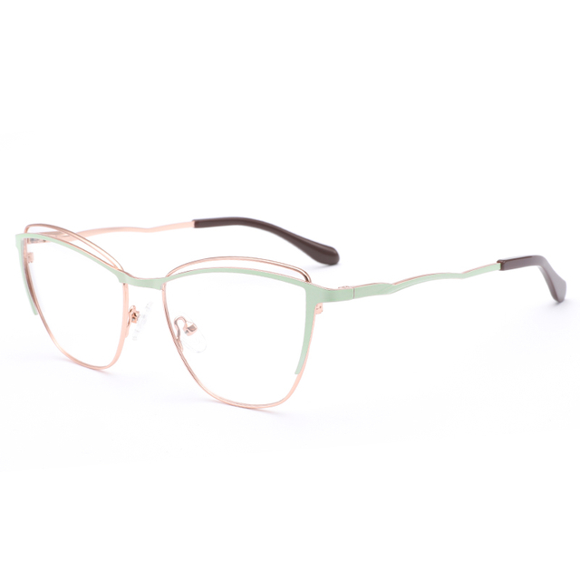 1025 Spring Hinge Photochromic Metal Women Eyeglasses