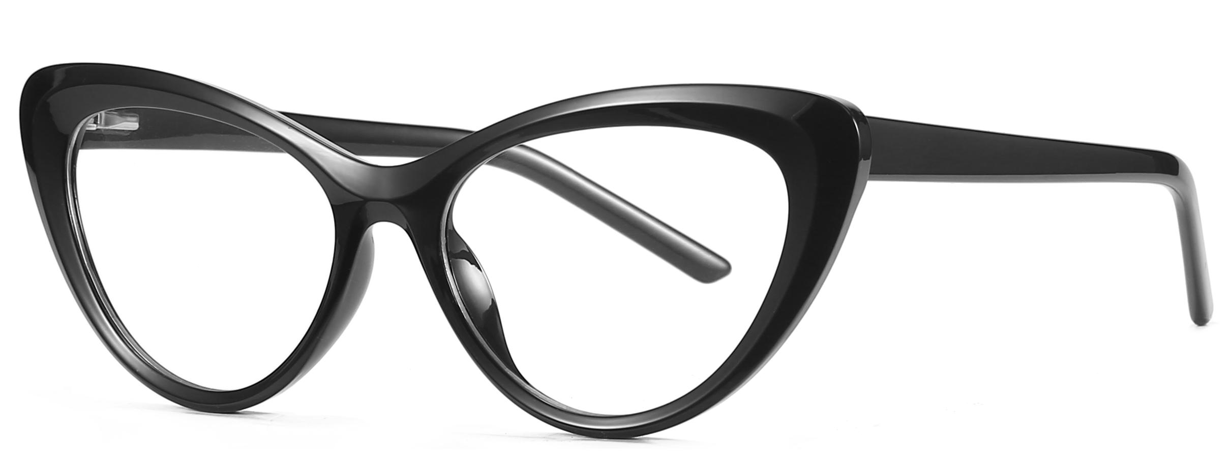 Ready Goods Fashion Forme ochi de pisică TR90+CP Lentilă anti-albăstruie Rame optice pentru femei #2020