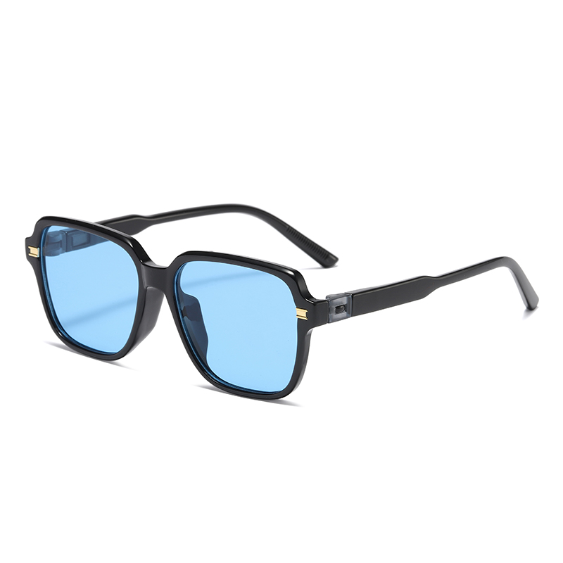 Поляризованные солнцезащитные очки унисекс TR90 со сменными дужками квадратной формы #81807