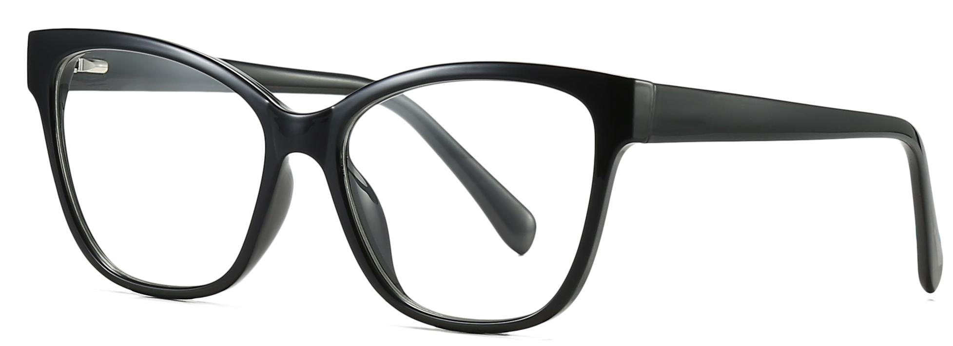 Gotowe oprawki do okularów w kształcie kocich oczu TR90+CP Anty-niebieskie światło dla kobiet #2028
