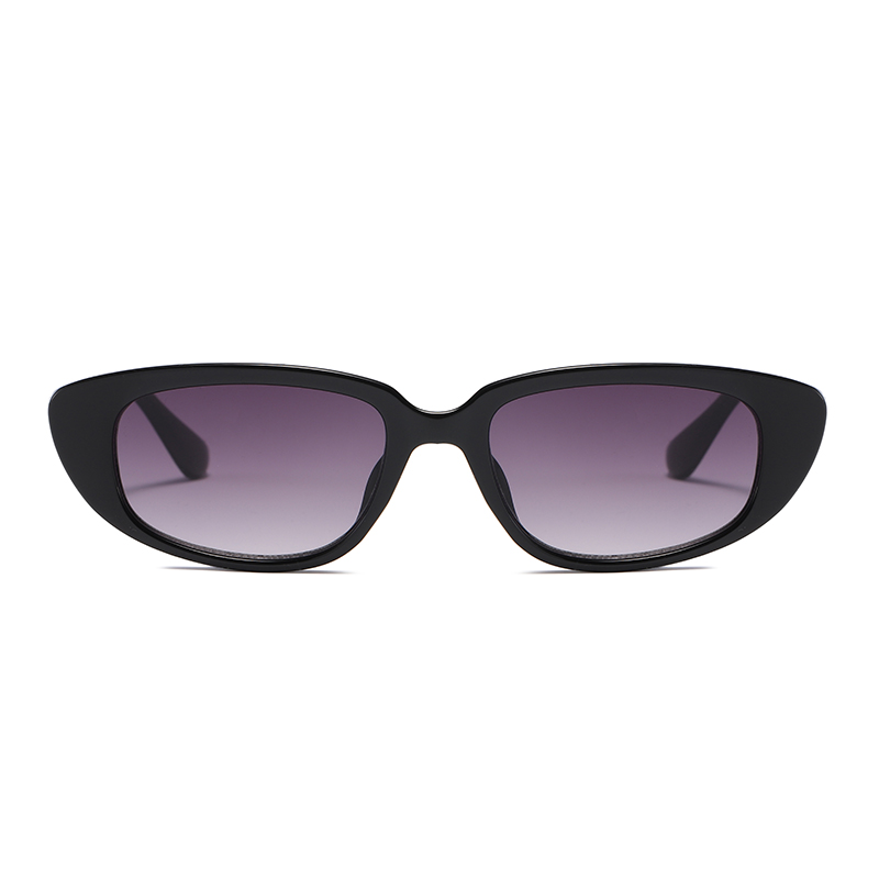 Moda Trendi Dar Oval Şekil Geri Dönüşümlü PC Polarize Kadın Güneş Gözlüğü #81478