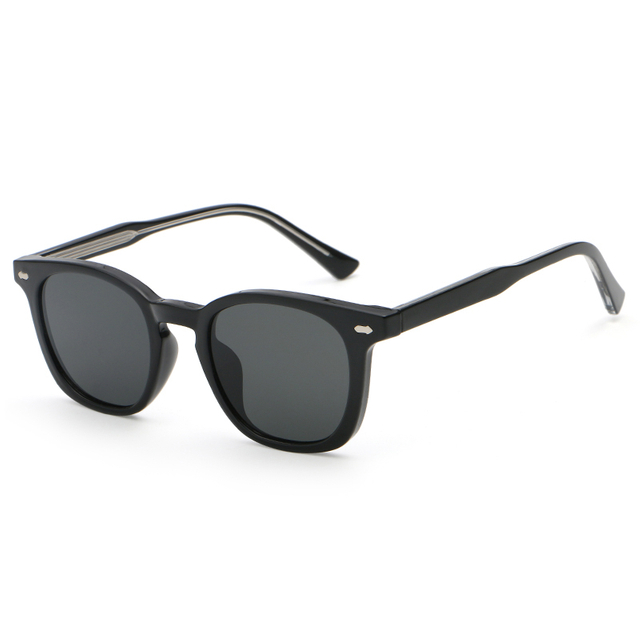 6243 Full Rim Wayfarer Style with Metal Silver Rivets عینک آفتابی یونیسکس UV400