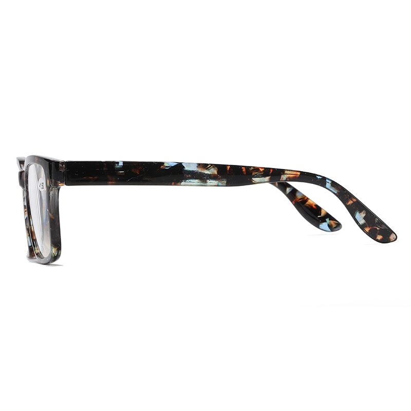 Classic Retro Rectangle Shape Tortoise Colors Unisex PC Reading Glasses #81308