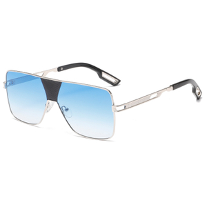 2226 Originalhersteller übergroßer Fliegerstil Metal Men Sonnenbrille