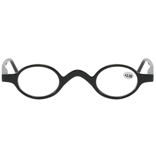 3139 Mini Size Round Full Frame Slender Spring Hinge Temples Unisex Reader