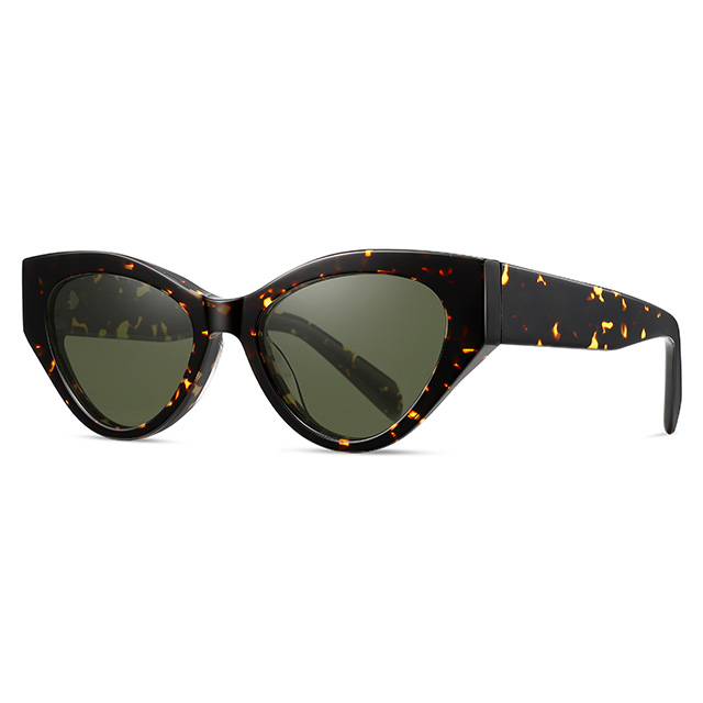 32122 zarte Katzenaugenform Frauen Acetat Sonnenbrille