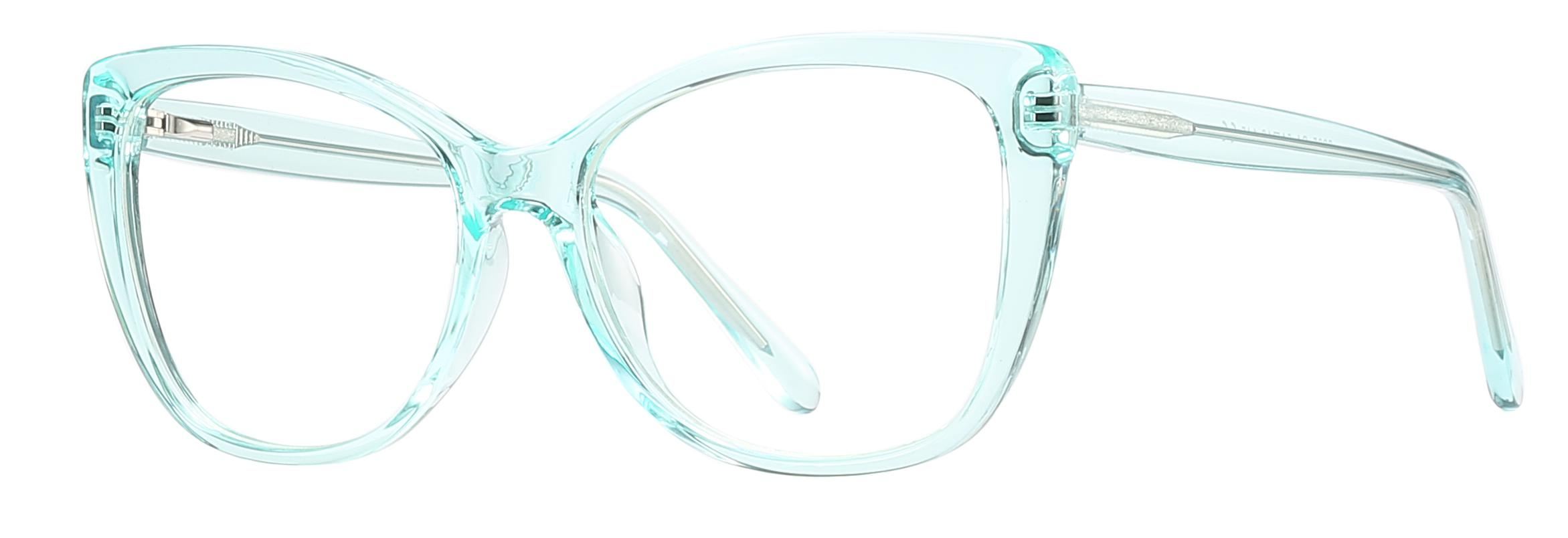 Ženski optični okvir modre svetlobe TR90+CP velikih velikosti Cat Eye Ready Goods #2005