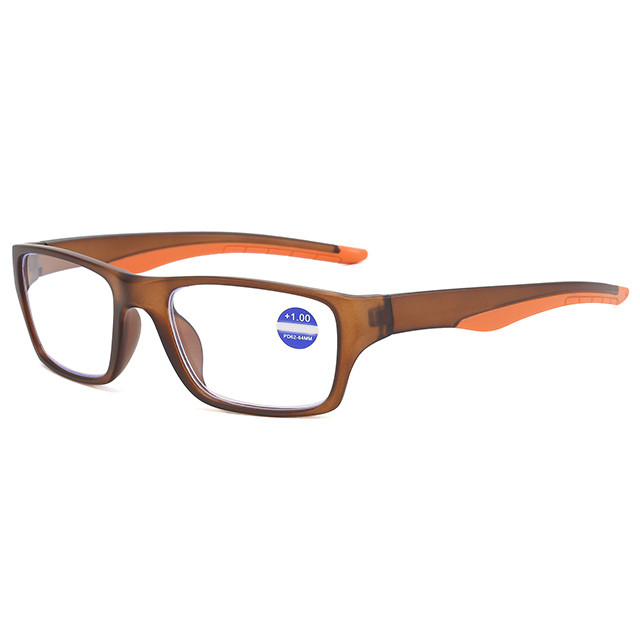 3093 Blue Light Blocking Wrapped Shape Sports Reading Glasses