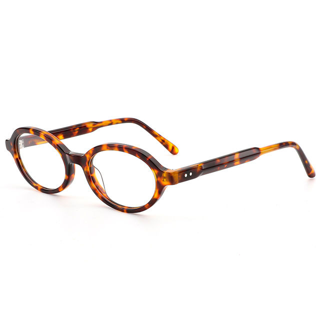 2171 Small Oval Shaped Retro Style Acetate Optical Frames