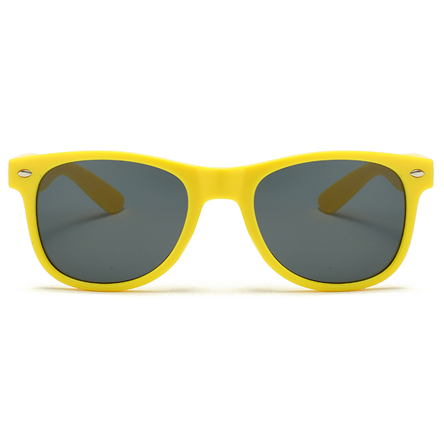 88163-5 Bright Yellow Color Silver Rivets Promote Sales Sunglasses