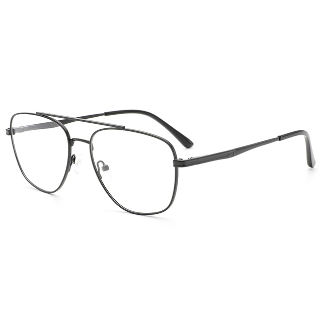 507 Double Nose Bridges Aviator Style Men Metal Optical Frames