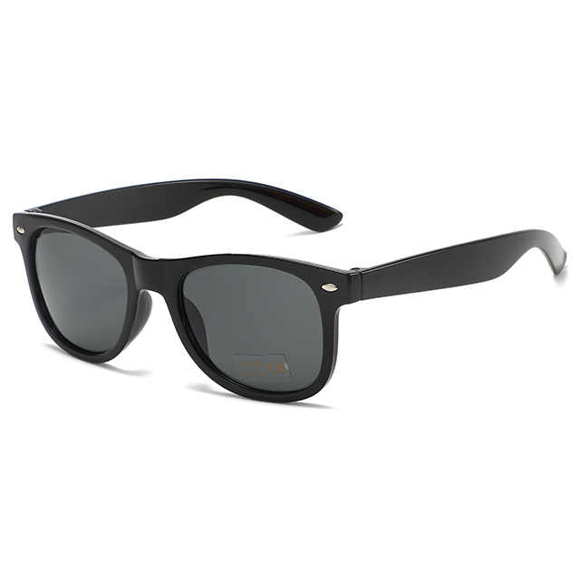 8816301 Shiny Black UV400 Protection Promotional Sunglasses