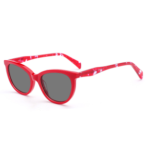 3023 In voorraad Spring Skarnier Cateye Acetate Dames Sonbril