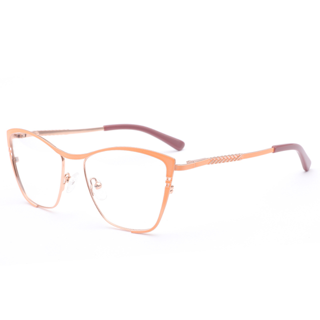 1027 Spring Hinge Photochromic Metal Women Eyeglasses